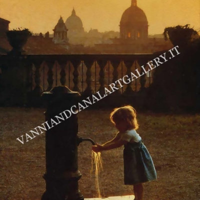 Bambina al Pincio (Roma)