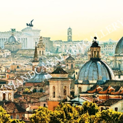 Panorama dei tetti di Trastevere