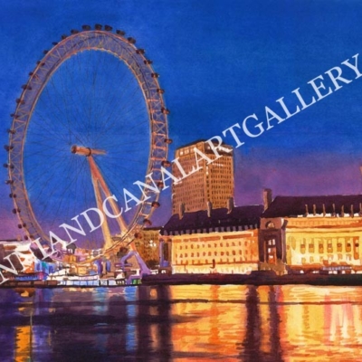 London Big Eye at night