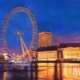 London Big Eye at night