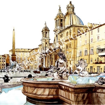 Piazza Navona e Fontana del Nettuno