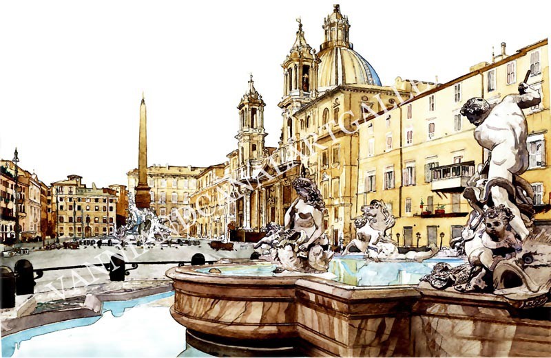 Piazza Navona e Fontana del Nettuno