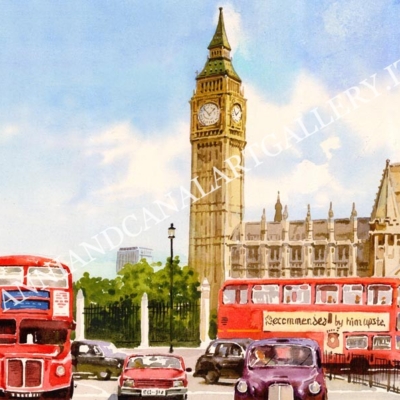 London Big Ben and Buses