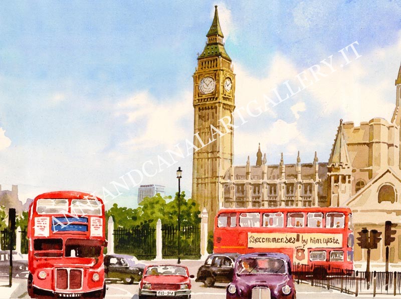 London Big Ben and Buses