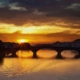 Tramonto e Ponte Vecchio (Firenze)