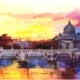 Vaticano al tramonto