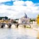 San Pietro con ponte e Tevere