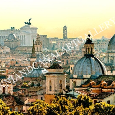 Panorama dei tetti di Trastevere (Roma)