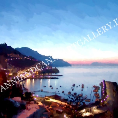 Panorama Amalfi di notte