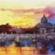 San Pietro al tramonto (Roma)