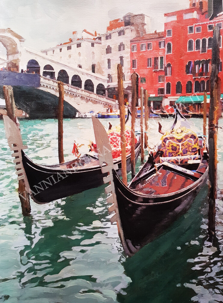 Venezia-Rialto e gondole