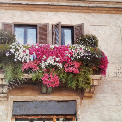 Roma balcone fiorito